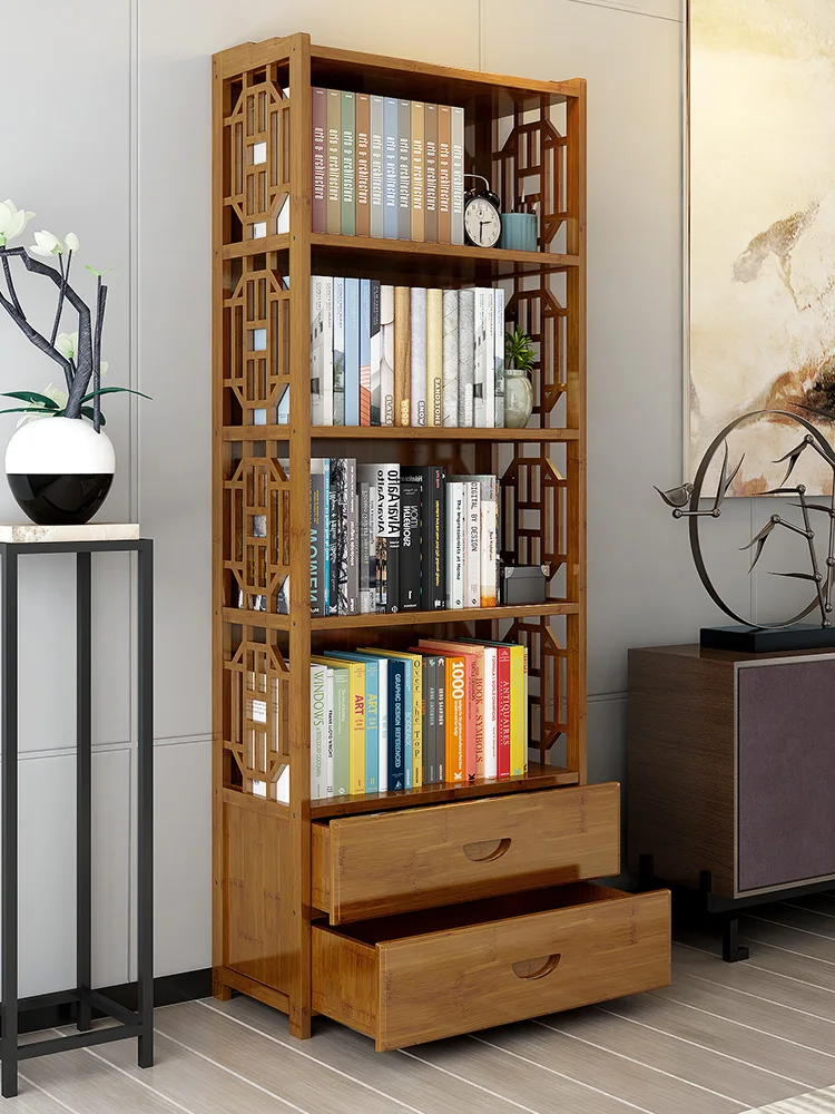 

Bookshelf landing solid wood shelf student desk bookcase simple modern living room save space to collect lockers