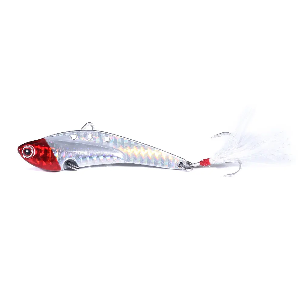 1Pcs Metal Laser VIB Fishing Lure 20g 30g 40g Fly Fishing Crankbait Vibration Spoon Spinner Sinking Bait Tackle