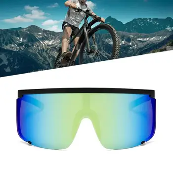 

Sun Glasses Oversized Exaggerated Visor Wrap Shield Large Mirror Glasses Half Face Shield Guard Protector Car Accessories TXTB1