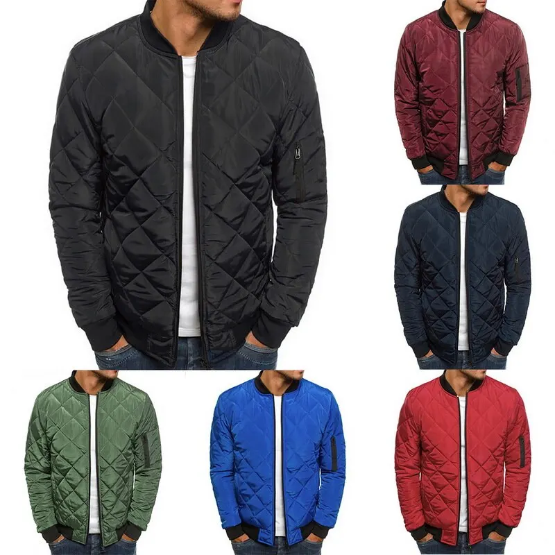 

2020 Men's Autumn And Winter Duck Down Jacket Man Stand-up Collar Thickened Slim Down Padded Jacket Plus Size Casual Wild Trend