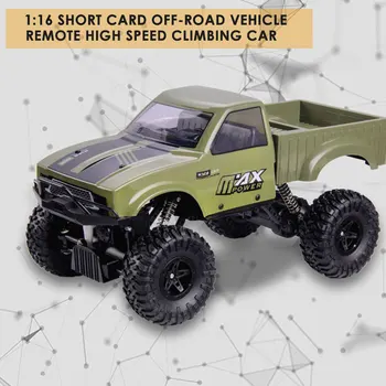 

RC Truck Four-wheel Remote Control Vehicle 1:16 2.4GHz Drive Climbing Army Short Truck Off-road Racing Car Christmas Gift Kids