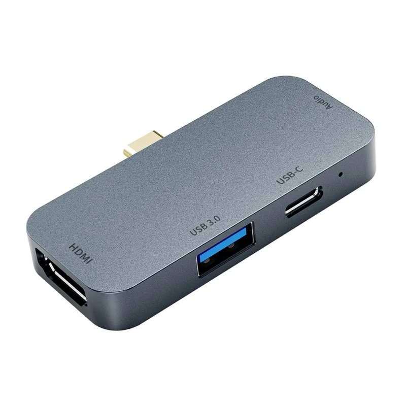 Кабель адаптер Type C к HDMI 4K USB3.0 USB концентратор PD 60 Вт Быстрая зарядка передача