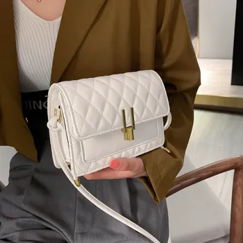 

Ladies Messenger Bags for Women Small Flap Crossbody Bag Soft Leather Handbag and Purse Mini Trendy Classic Chain Shoulder Bags