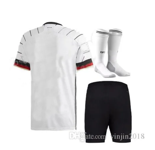 Новинка, Детский комплект+ носки Germanyes, евро, домашняя футбольная майка REUS, слитые Вернер 19 20 MULLER Hummels Draxler KROOS, Детские майки - Цвет: kids
