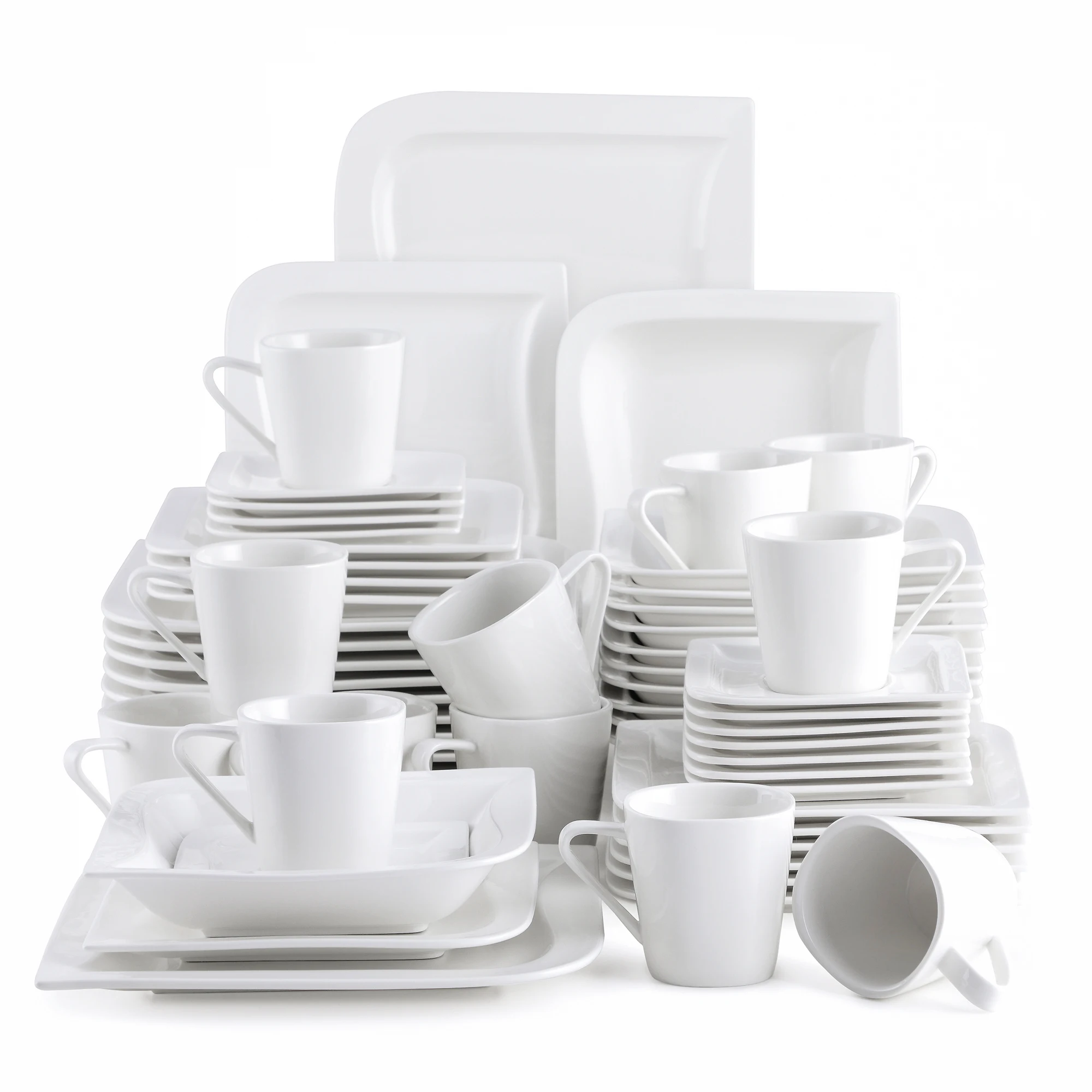 Malacasa Blance 6/12 Piece White Porcelain Coffee Milk Cups