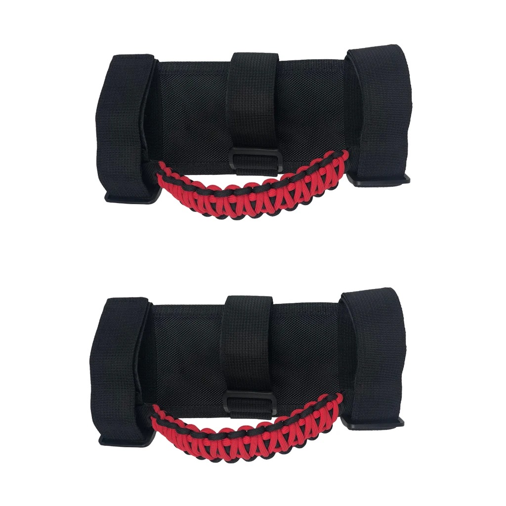 2Pcs Roll Bar Grab Handles Grip Handle Strong Durable for Jeep Wrangler TJ JK 2007
