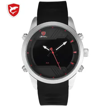 

Sawback Angel Shark Sport Watch New Edition Brand Men LED Calendar Fashion Digital Military Outdoor Silicone Wristwatches /SH540