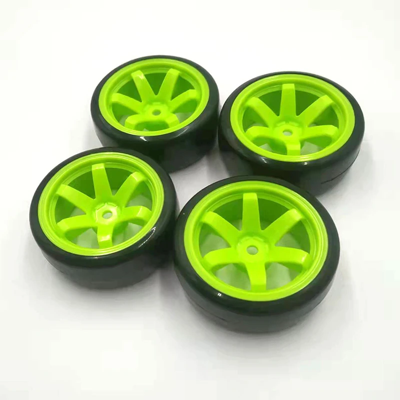 Hard Plastic RC Flat Drift Tire Rims 