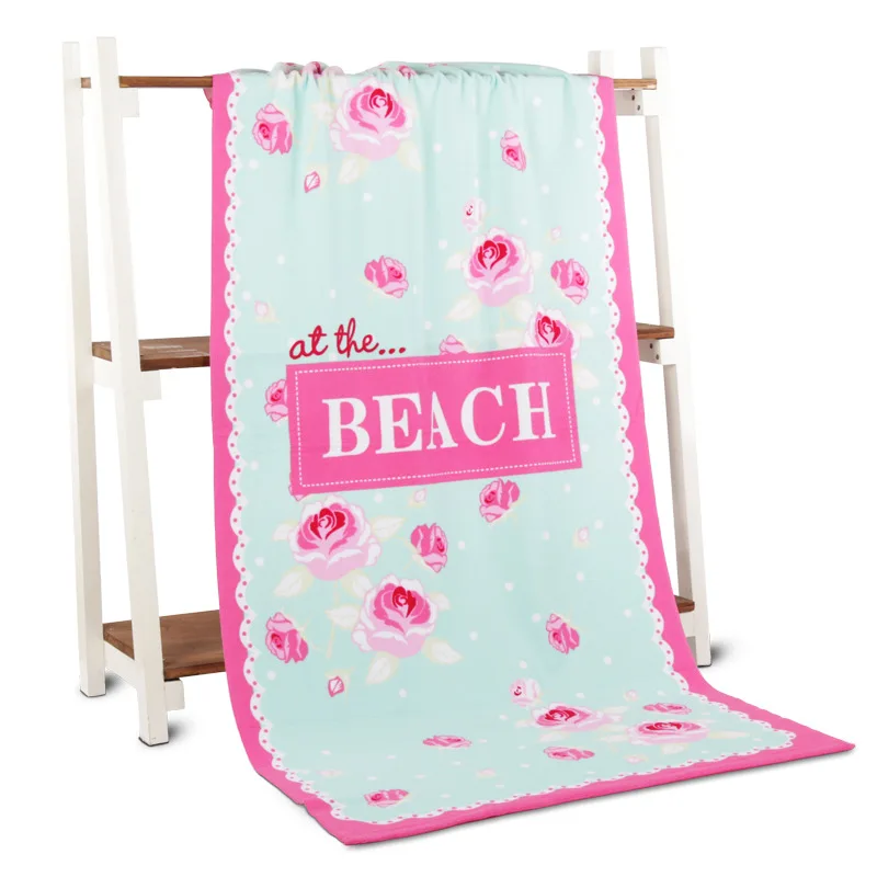 Банное полотенце из микрофибры, размер 70*145 см, пляжное полотенце для взрослых, Летнее Детское Полотенце для ванной - Цвет: as picture1