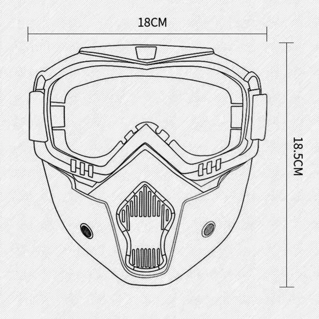 Tactical Full Face Goggles Mask Kids Water Soft Ball Paintball Air CS Go Toys Guns Shooting Games For Nerf Windproof Motor Skii 6