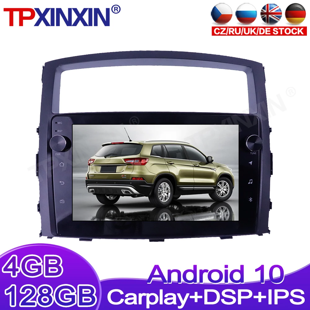 

Android 10 128G для Mitsubishi Pajero 4 V80 V90 2006 - 2016 Автомобильная магнитола мультимедийный плеер стерео головное устройство GPS-навигация