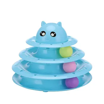 

Cat Toy Cat Turntable Three-Tier Cat Tower Funny Cat Stick Toy Cat Scratching Pet Grinding Cat Supplies