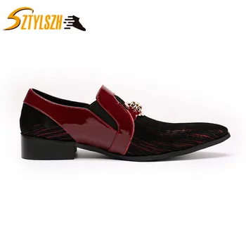 

British Style Men Dress Shoes Genuine Leather Pointed Toe Classic Men Business Formal Flat Shoes Elegant Gentleman Wedding Shoes
