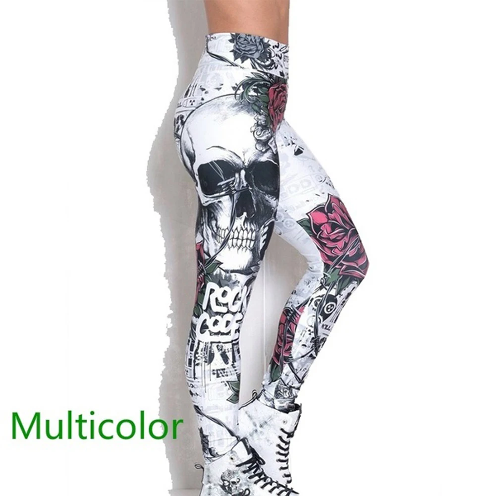 Новые женские леггинсы Yogawear для фитнеса с принтом, женские спортивные брюки с высокой талией, обтягивающие леггинсы, брюки для упражнений