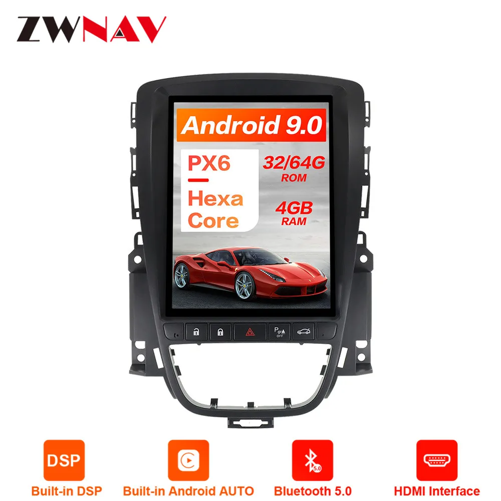 

PX6 Android 9 4GB DSP Tesla style Car GPS navigation For OPEL Astra J 2010+ multimedia player Auto head unit radio tape recorder