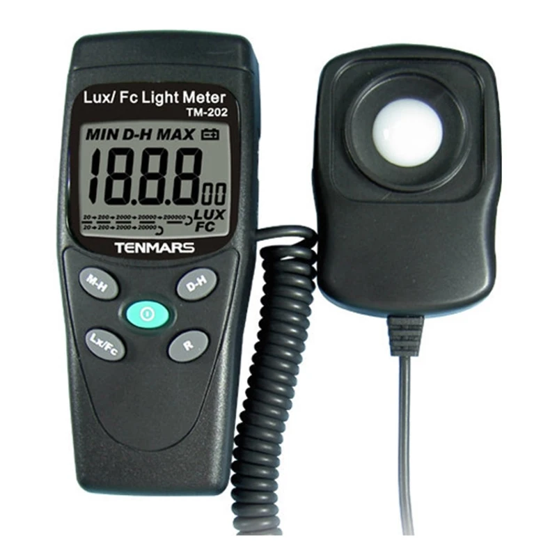 TENMARS TM-202 Light Meter Length of Wire for Light Sensor:Approximately 1.5M.Measuring Lights Source Include All Visible Range
