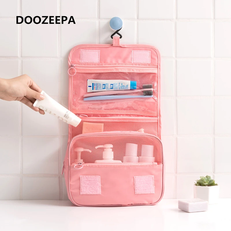 Buen valor DOOZEEPA-Bolsa de cosmética multifunción para colgar artículos de tocador, organizador de viaje portátil, accesorios de viaje 6Q5kpnGKp