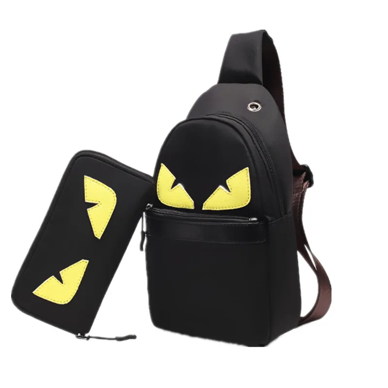 

2019 New Men's Bag Small Monster Leisure Single Shoulder Bag Small Oblique Satchel Bag