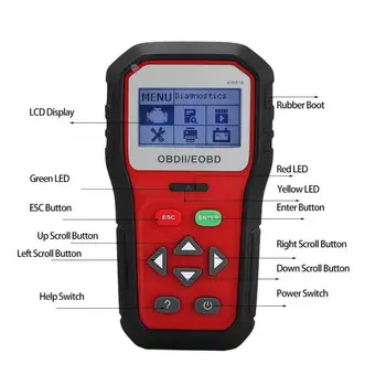 

automotive KW818 OBDII Scanner Code Reader Tester Car Diagnostic Tool Instrument brake fluid tester