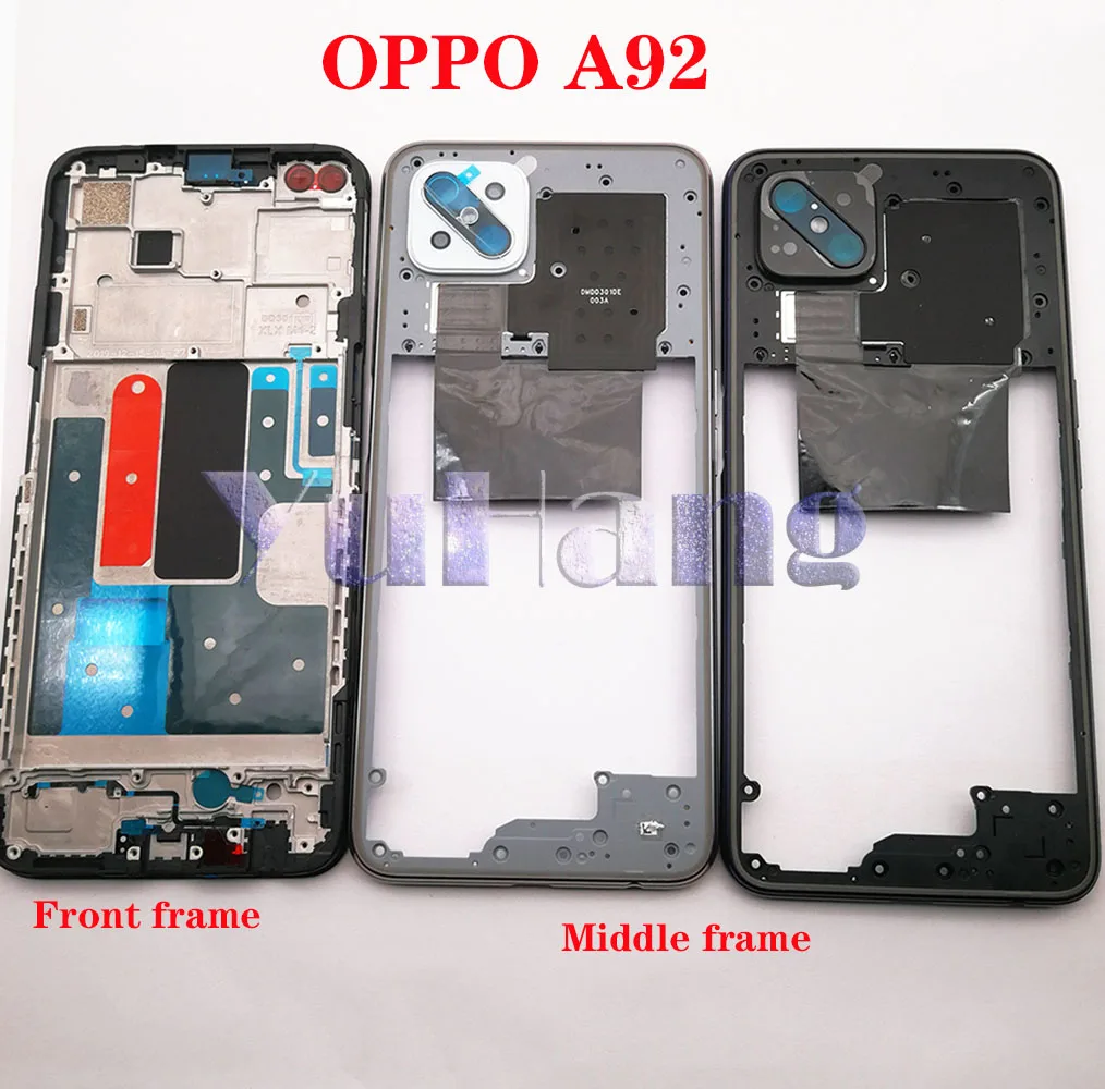 

Original Middle Housing Frame Cover + LCD Front Display Frame Bezel for OPPO A92 Middle Frame Replacement