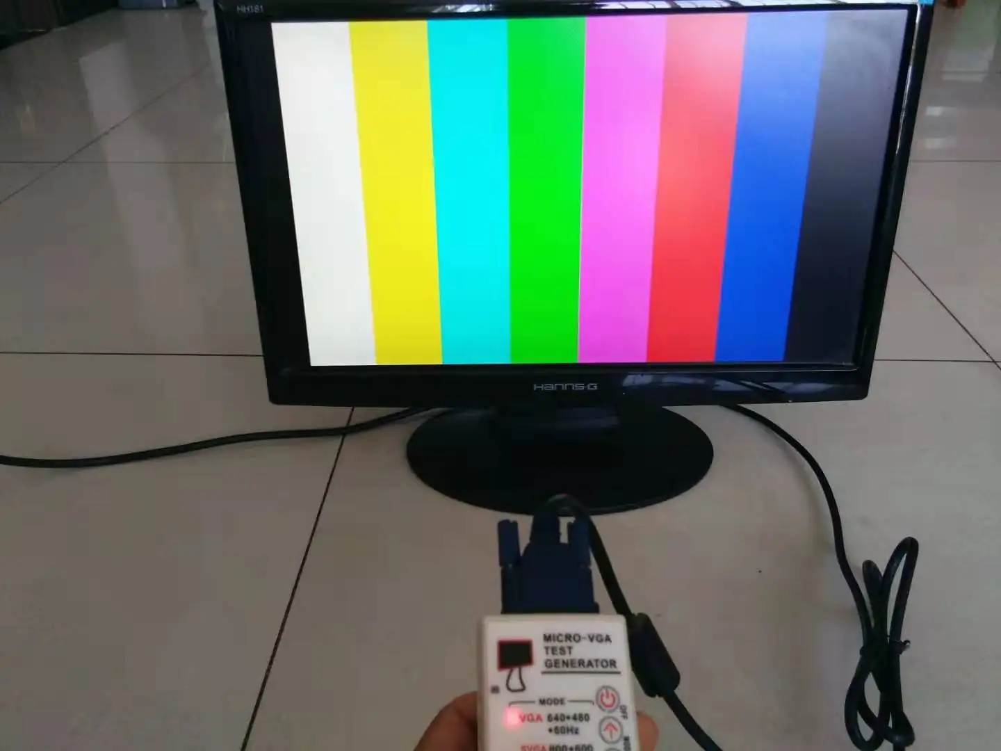 vga, monitor crt, fonte de sinal, lcd, ferramenta de teste de reparo