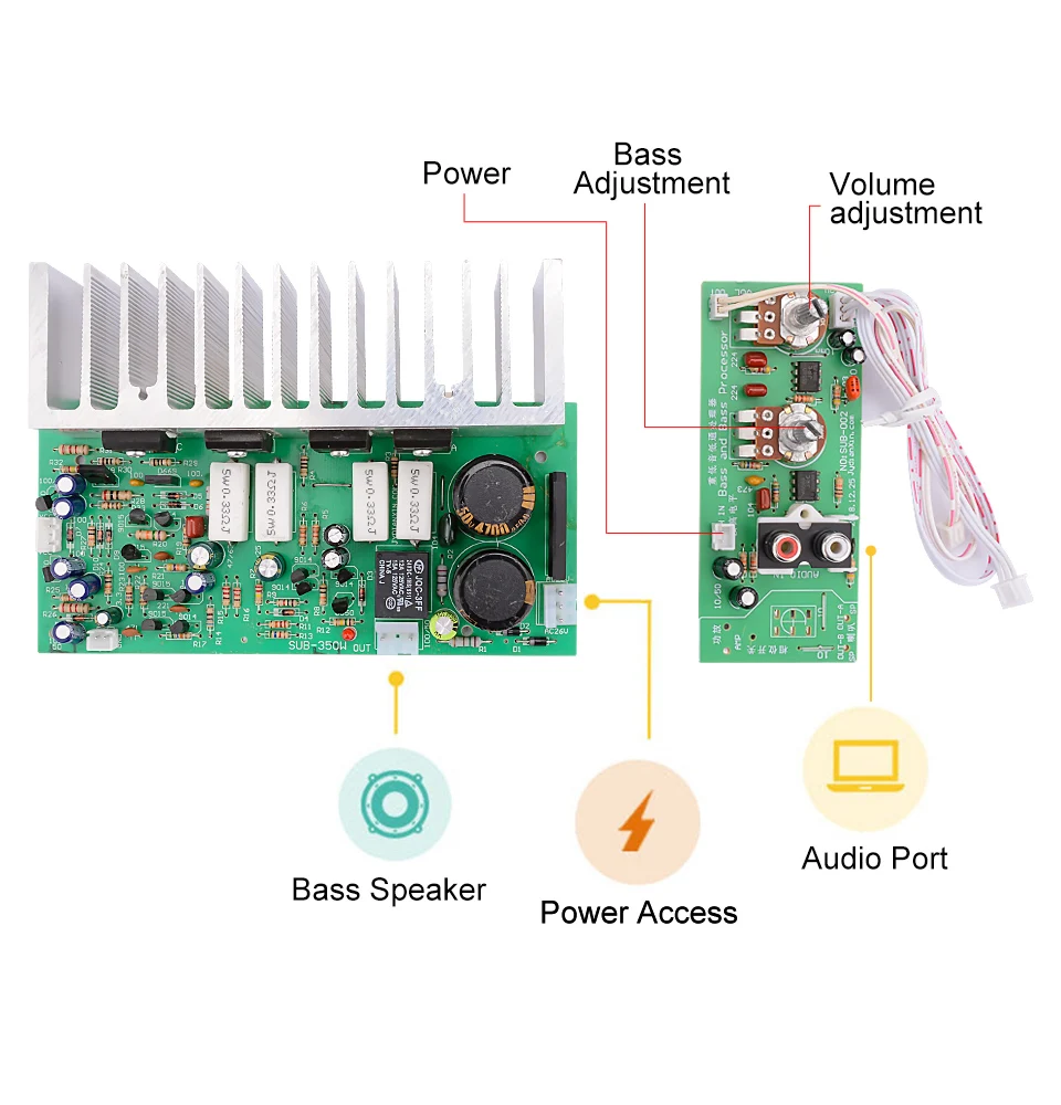 Aiyima 350 Вт сабвуфер усилитель доска Моно высокой мощности сабвуфер A усилитель доска DIY сабвуфер динамик