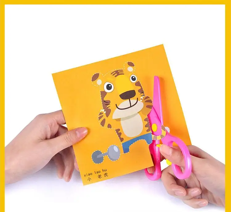 120 шт мультфильм бумага складной резки Knutselen Kinderen Искусство ремесло DIY Развивающие игрушки для детей Детская игрушка детский сад
