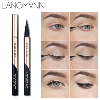

Professional Black Eyeliner Long-lasting Not Blooming Liquid Eyeliner Quick-drying Super Waterproof PenSmooth Eye Makeup TSLM1