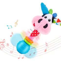 Hochets mobiles en peluche pour nouveau nés de 0 à 12 mois, jouets de berceau Musical pour filles et garçons, cadeau Montessori 