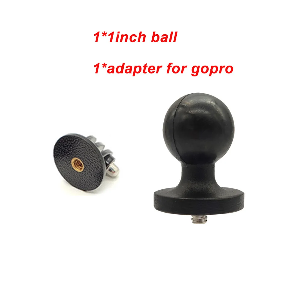 JINSERTA шариковое крепление адаптер 1 дюймов диаметр мяч с 1/" для камеры Gopro и DVR Аксессуары для фотографии - Цвет: Ball head-adapter