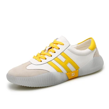 

Vogue Nice New Summer Fashion Flats Shoes Men Leather Casual Shoes High Quality Breathable Holes Luxury Leisure Shoes 38-55