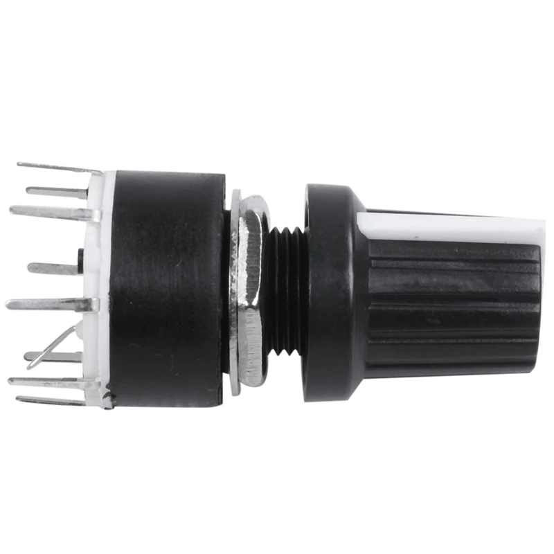 ABSF 1 pcs black plastic band switch SR16 switch 1 knife 5 stalls rotary switch 3.2*1.6*1.6cm
