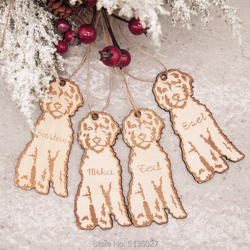 Goldendoodle персонализированное Рождественское украшение labradoodle изготовленные на