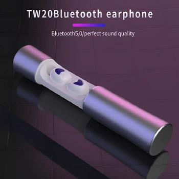

Mini Ear buds Headphones With Mic Charging BOX True Wireless 5.0 EDR TWS Bluetooth Earphone For iphone Smartphone Pull Headset