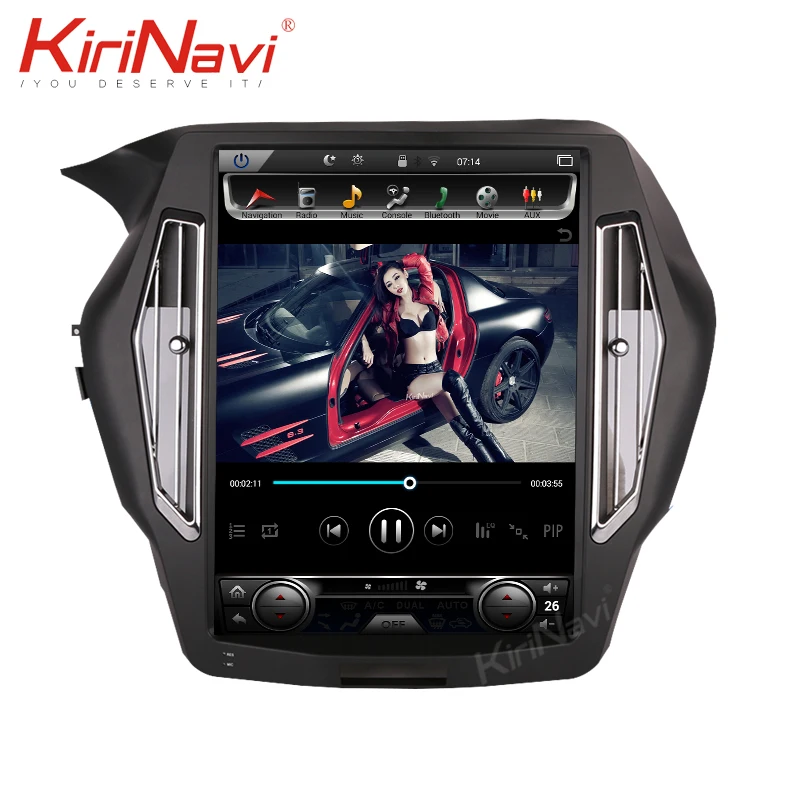 KiriNavi вертикальный экран Tesla style 15 ''Android 7,1 автомобильный Радио gps навигатор для Honda Accord DVD Автомобильный плеер wifi 4G