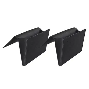 

2 Pcs Bedside Caddy Black Hanging Multifunction Storage Pouch Sundries Organizer Storage Bags For Loft Bed Sofa Bunk