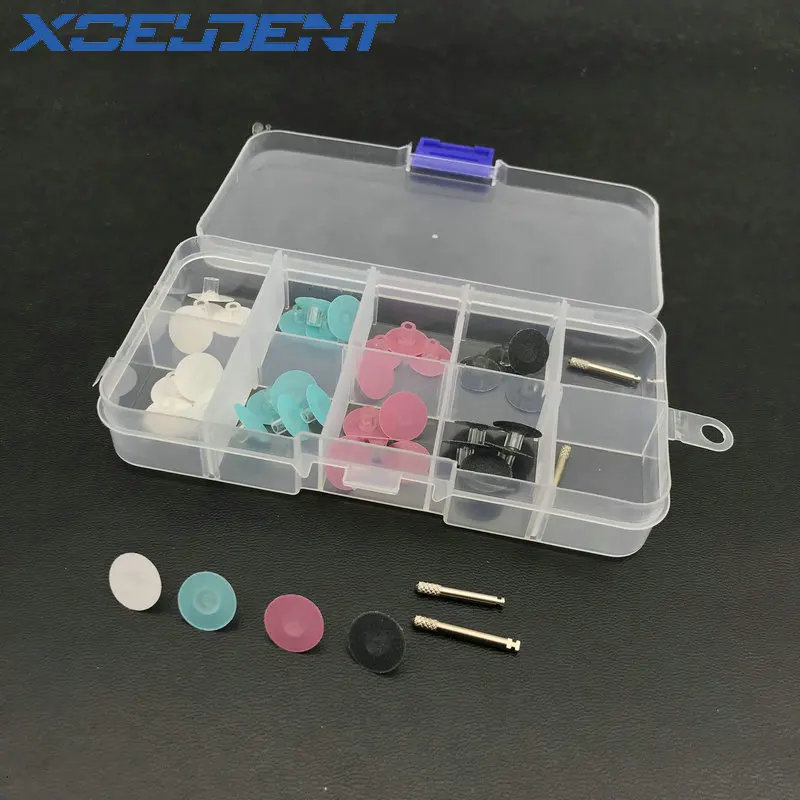 

High Quality 40pcs Dental Polishing Stem discs Composite Finishing Disc + 4pcs Mandrel for Dental lab