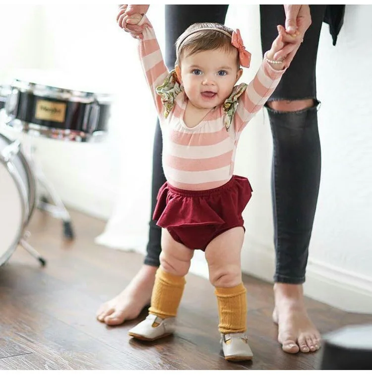 Infantil da Criança Capa de Fraldas do Bebê Calções de Flores Bebê Bloomers Shorts Meninas Algodão Plissado Calças Bonito Crianças Roupas Recém-nascidos 4 algodão plissado calças bonito crianças capa de