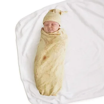 

Newborn Baby Boys Girls Receiving Blanket Hat Set Solid Baby Swaddle Throws Stroller Bedding Wrap Clothes Swaddling Hot