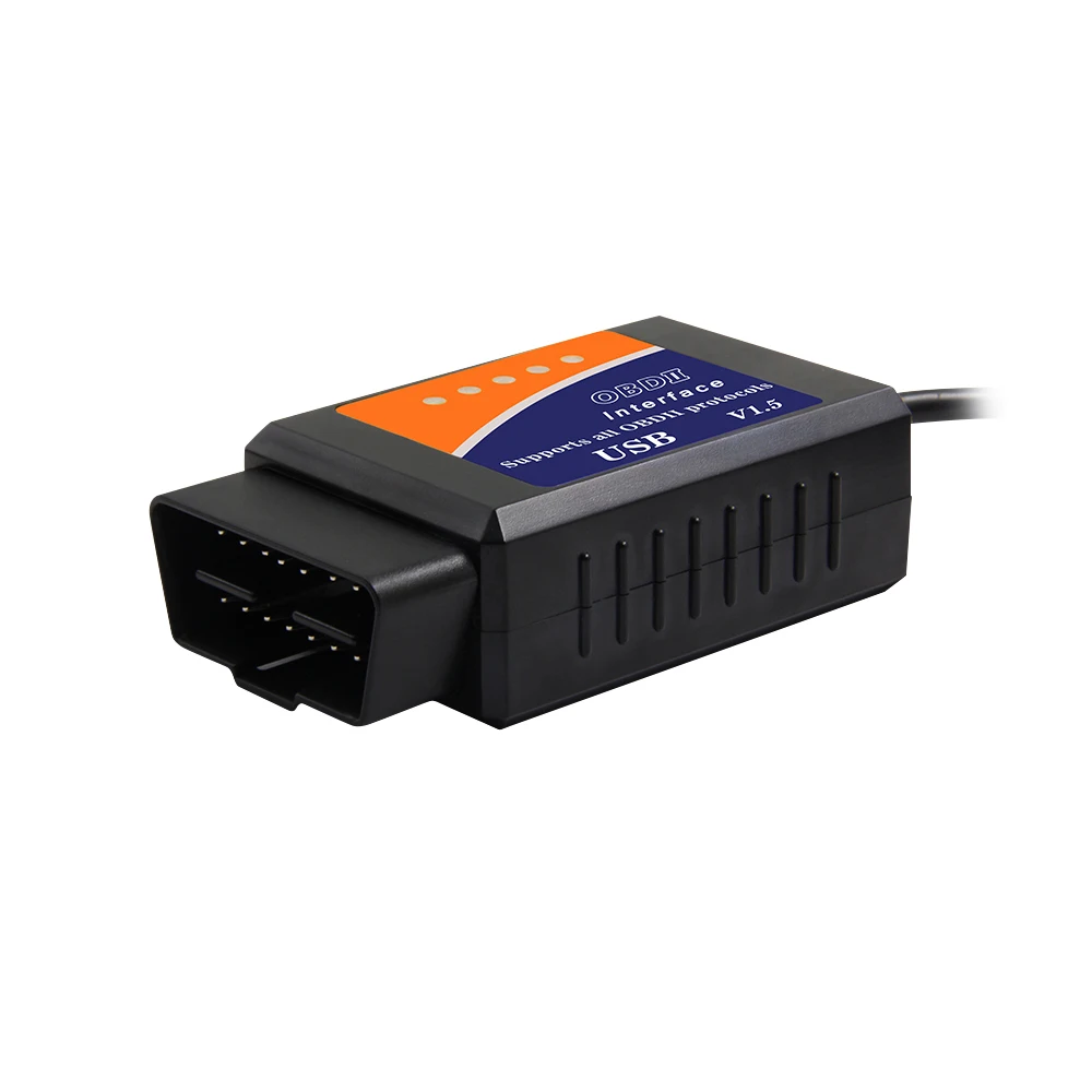 ELM327 V1.5 PIC18F25K80 чип USB PL2303 Драйвер IC OBD2 OBDII автоматический диагностический инструмент считыватель кодов неисправностей автомобиля ELM 327 V1.5 USB