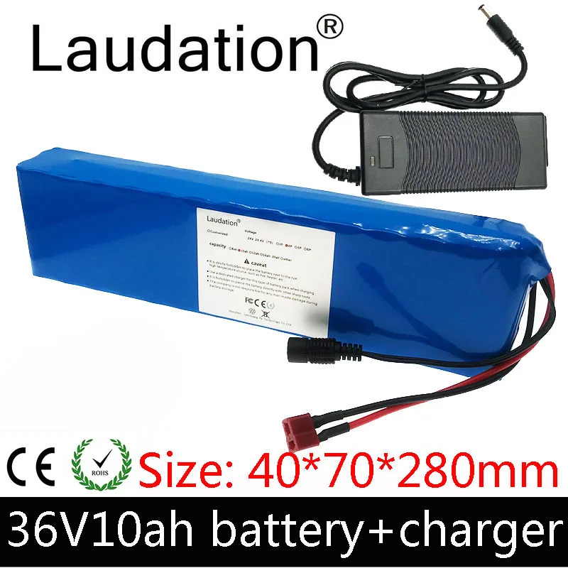 Laudation 36V10ah литиевая батарея 10S 3P 36V 10ah батарея для электрического велосипеда 500W E электрический велосипед с зарядным устройством 2A