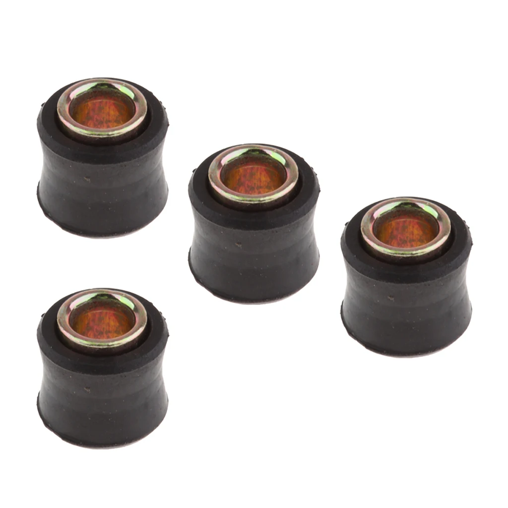 4 Pcs. Universal Rubber Bushes For Motorcycle Rear Shock Absorber, Φ10mm