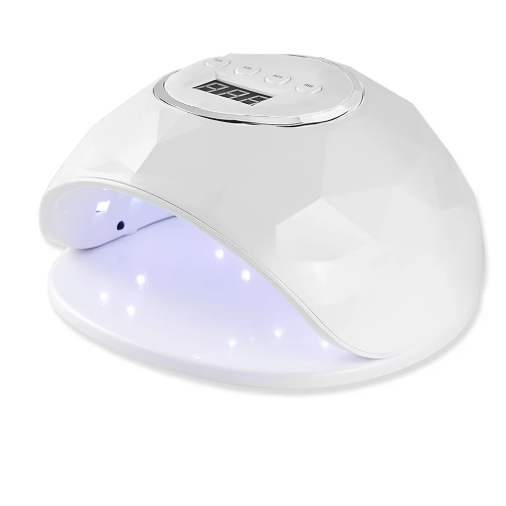 Прямая поставка 86 Вт УФ лампа Сушилка для ногтей Pro UV светодиодный лампа для сушки гелевых ногтей для быстрой сушки Гель-лак льдинка светильник для ногтей маникюр лак для ногтей - Цвет: Белый