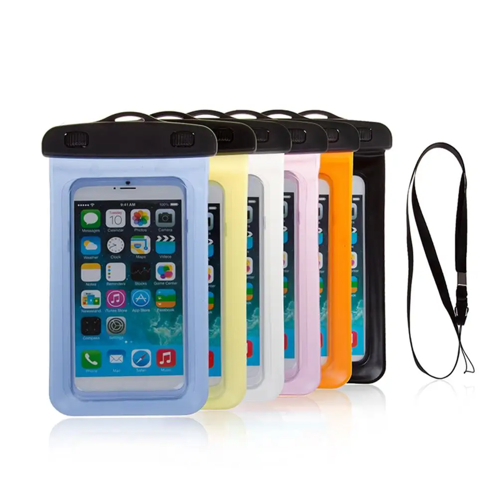 

Mobile Phone Waterproof Bag PVC Touch Screen Mobile Phone Cover Beach Waterproof Mobile Phone Bag Case