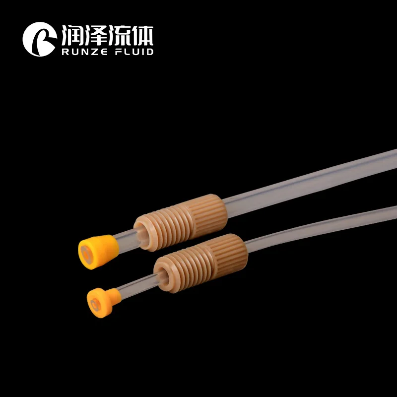 1/4-28 Finger Tight PEEK Flangeless Fittings Come with Nut ETFE Ferrules for FEP PTFE PFA Tubing Connection | Обустройство дома