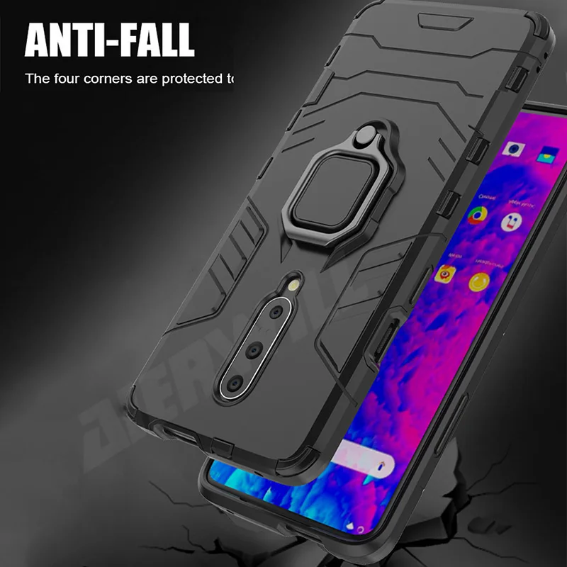 Кольцо Броня чехол для Oneplus 7 pro Чехол кольцо магнитный автомобильный защиты