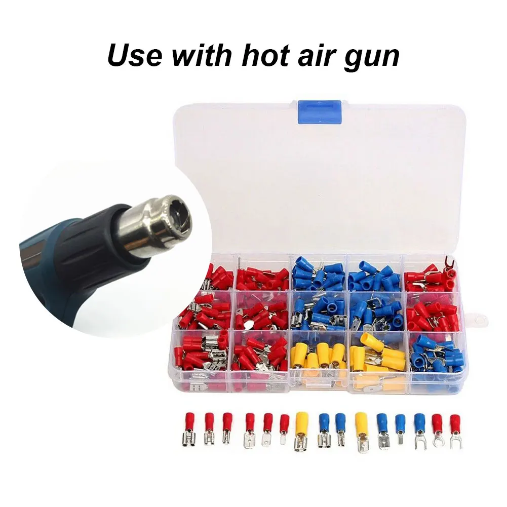 280Pcs Assorted Electrical Wire Cold-Pressure Insulated Spade Crimp Terminal | Обустройство дома