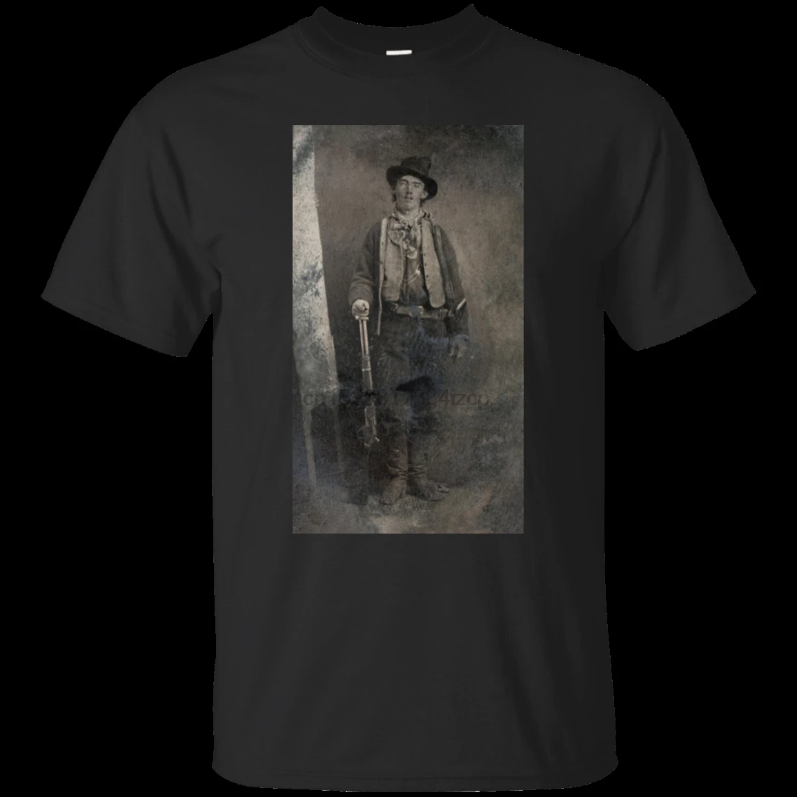 Billy the Kid want Wild West Outlaw Gunfighter футболка | Мужская одежда
