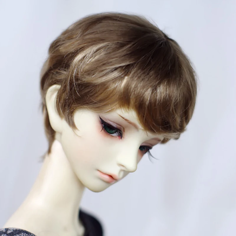 Парик Allaosify BJD для мальчиков 1 шт. коричневый короткий парик кукол 1/3 1/4 1/6 Bjd Lmitation