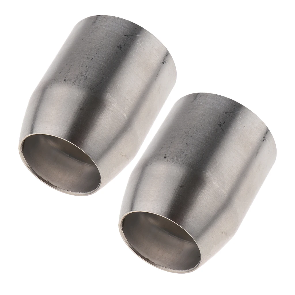 2X 2.0-1.5 inch Stainless Steel Exhaust Pipe Adapter Reducer Connector for Suzuki GSR750 GW250 Motorcycle